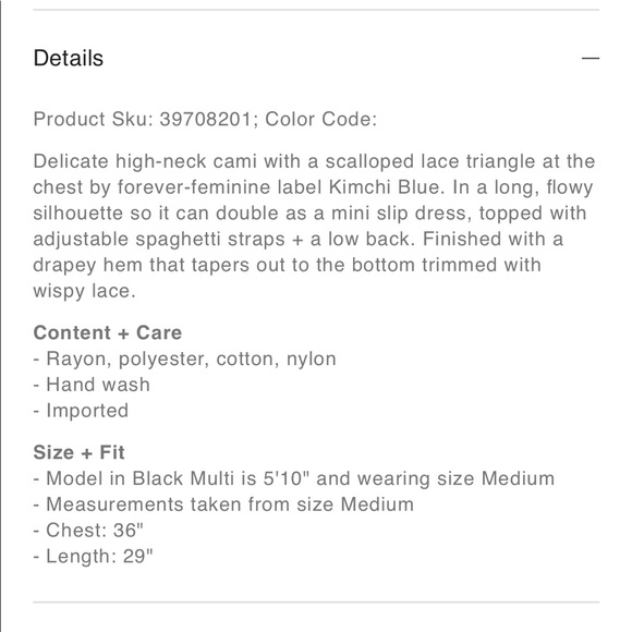 BNWT Kimchi Blue Lace Tunic Top - Picture 11 of 12